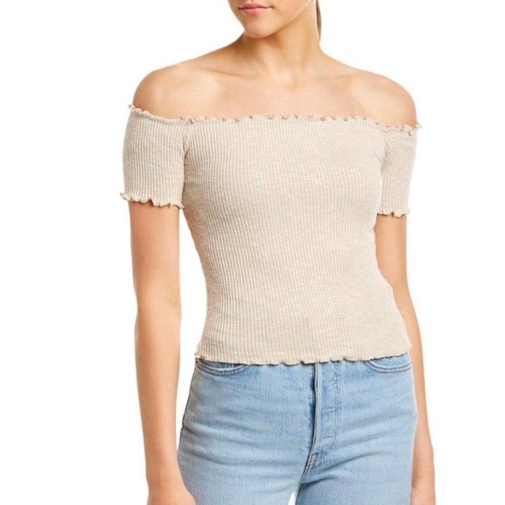 SAGE THE LABEL Rebel With a Cause Top Tan